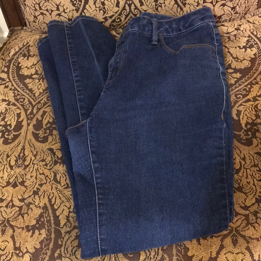 Faded Glory Dark Blue Stretch Skinny Jeans SZ 14A